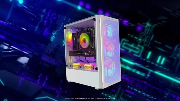 STGAubron Gaming Desktop PC, Intel Xeon E5 2.5G up to 3.3G, 32G Memory, 1T SSD, Radeon RX 590 8G GDDR5, 600M WiFi, RGB Fan x 6, RGB Keyboard & Mouse & Mouse Pad, W10H64 - Image 7