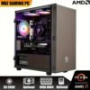 MXZ Gaming PC Desktop Computer, AMD Ryzen 5 5600 3.7GHz, B450, 16GB DDR4, NVME 500G/1TB SSD, 6RGB Fans, Gamer Desktop Computer Optional RX 6650XT/RTX 2060S/RTX 4060/RTX 3060TI/RX 7700XT/RTX 3060