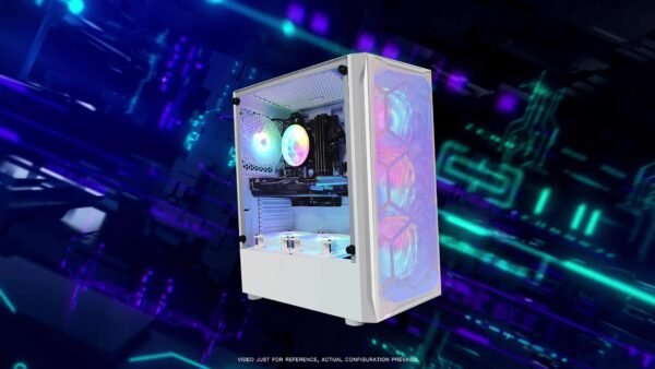 STGAubron Gaming Diamond Desktop, Core I7 3.4 GHz Up To 3.9 GHz, GTX 1660 Ti 6G GDDR6, 16G RAM, 512G SSD, WIFI, Wireless 5.0, RGB Fan X 6, RGB Keyboard & Mouse, RGB Mouse Pad, RGB BT Sound Bar, W10H64 - Image 7
