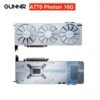 GUNNIR Intel Arc A770 16GB GDDR6 Graphics Card White- 4K Gaming, Ray Tracing, AV1 Encode, Budget-Friendly GPU (Limited Offer)