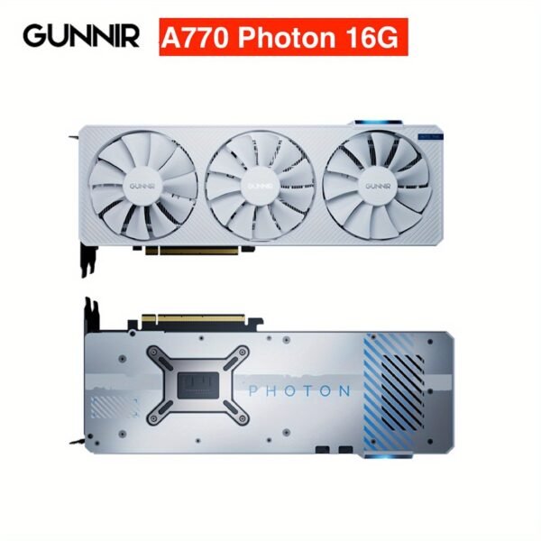 GUNNIR Intel Arc A770 16GB GDDR6 Graphics Card White- 4K Gaming, Ray Tracing, AV1 Encode, Budget-Friendly GPU (Limited Offer)