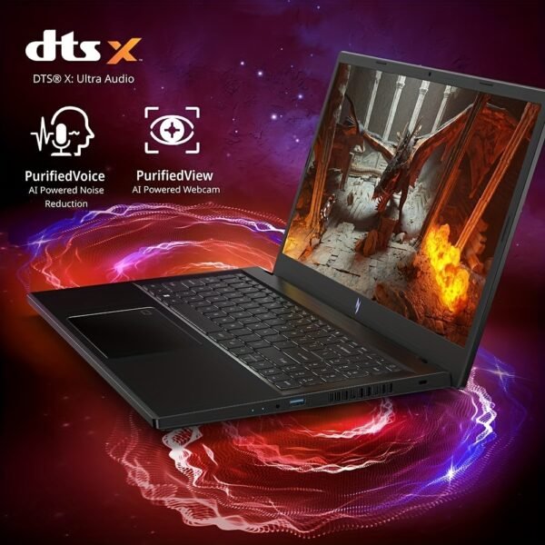Acer 2024 Newest Nitro V 15 Gaming Laptop - 15.6" 144Hz FHD IPS Display, Intel 10-Core i7-13620H, NVIDIA GeForce RTX 4060, 32GB DDR5 RAM, 1TB SSD, Windows 11 Pro, Wi-Fi 6, Dual Battery & Power Charging, Stylish Design | Fast Performance - Image 5