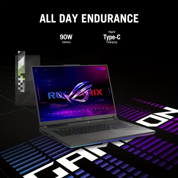 ASUS High Performance ROG Strix G16 Gaming Laptop, 16" 240Hz WQXGA Display, 14th Gen Intel I9-14900HX, 64GB DDR5 RAM, 1TB SSD, GeForce RTX 4060, Backlit KB, WiFi 6E, Windows 11 Pro, With Cefesfy Mouse - Image 6