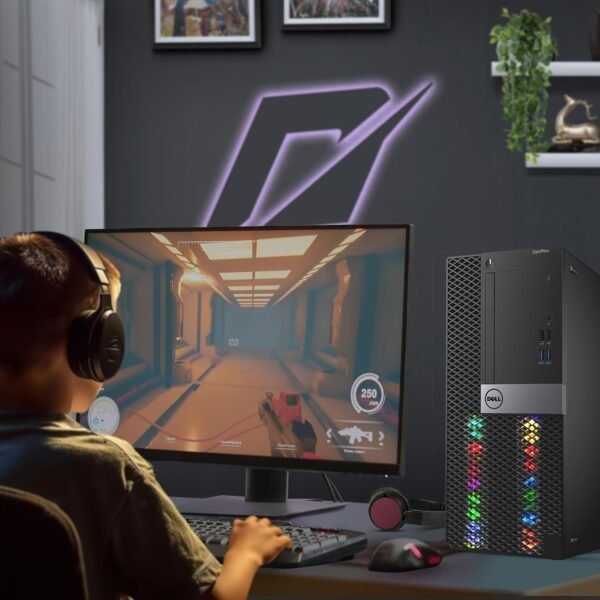 Dell RGB Gaming Tower Computer - Core I7 6th Gen, NVIDIA GTX 1050 Ti 4GB GDDR5, 16GB Ram, 512GB SSD, Prebuilt Gaming Desktop PC with Built-in WiFi & RGB Set, Windows 10 Pro (Renewed) - Image 7
