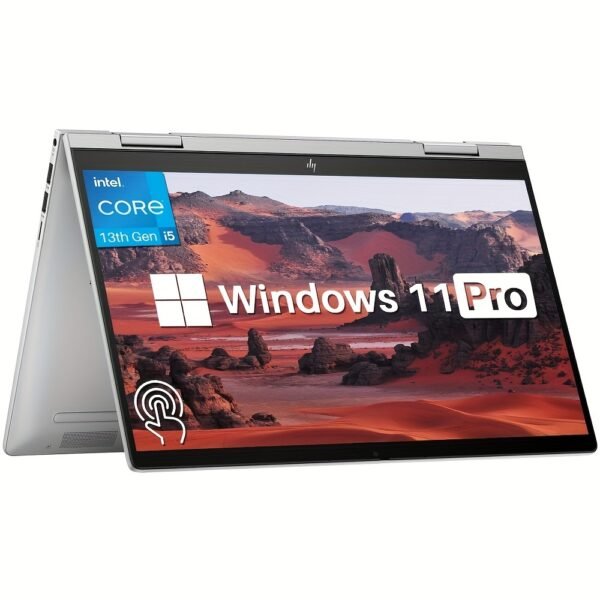 HP 2024 Newest Envy 2-in-1 Business Laptop 14" FHD Touchscreen, 13th Gen Intel Core i5-1335U 10-Core Processor, 8GB RAM 1TB SSD, Windows 11 Pro, Fingerprint Reader, WiFi 6E, Dual Battery & Power Delivery, Laptop for Business & Students, Touchscreen Notebook | Metallic Finish | Highresolution Screen