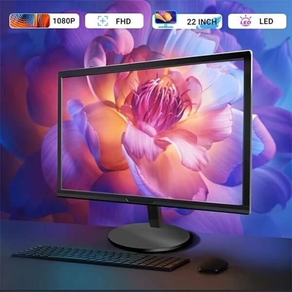 PC Golden Treasure Box RGB Dell Desktop Quad Core I5 up to 3.6Ghz, 16G, 512G SSD, WiFi, RGB Gaming Keyboard & Mouse, DVD, New 22" 1080 FHD LED, RGB Sound Bar, Webcam, Win 10 Pro (Renewed) - Image 7