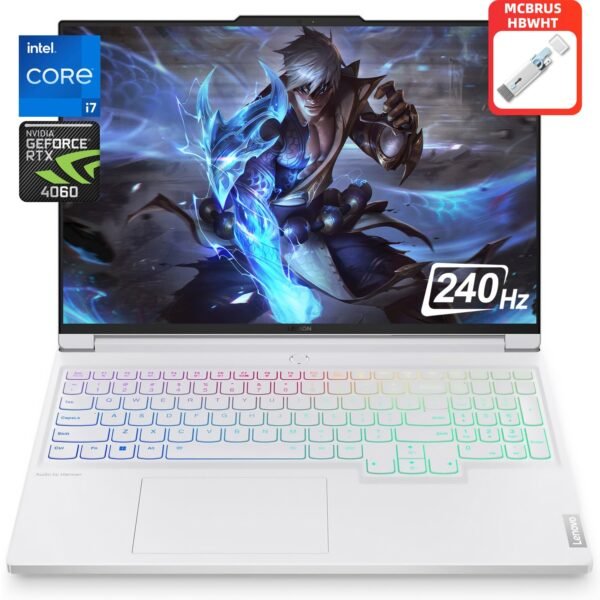 Lenovo Legion 7i Gaming Laptop, 16" WQXGA 2560 x 1600 240Hz, Intel 14th Gen Core i7-14700HX, 64GB DDR5, 2TB SSD, NVIDIA RTX 4060, Wi-Fi 6E, Windows 11 Home, with Cleanng Brush