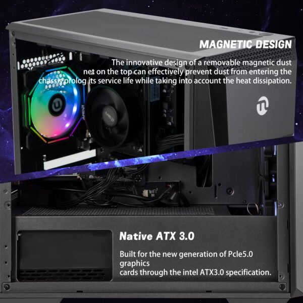 Ningmei Gaming PC AMD R5 5600GT AMD Radeon Vega 7 1 TB SSD 16GB RAM 6RGB Fans Gaming Desktop - Image 7