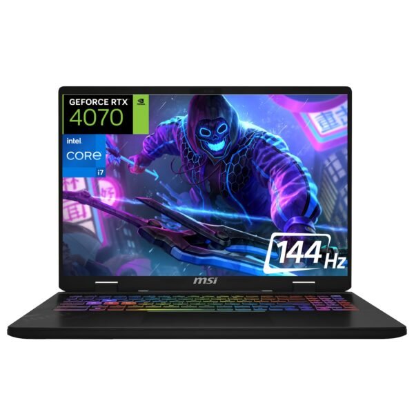 MSI Crosshair Gaming Laptop, 16" FHD+ (1920x1200) 144Hz, Intel 14th Gen Core I7-14650HX, NVIDIA GeForce RTX 4070, 16GB DDR5, 2TB SSD, Backlit Keyboard, Windows 11 Home