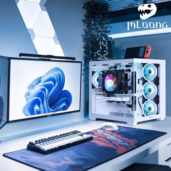 Mloong Gaming PC AMD Ryzen 5 5600 NVIDIA GeForce RTX 4060 16GB DDR4 RAM 1TB SSD 7 ARGB Fans Gaming Desktop - Image 3
