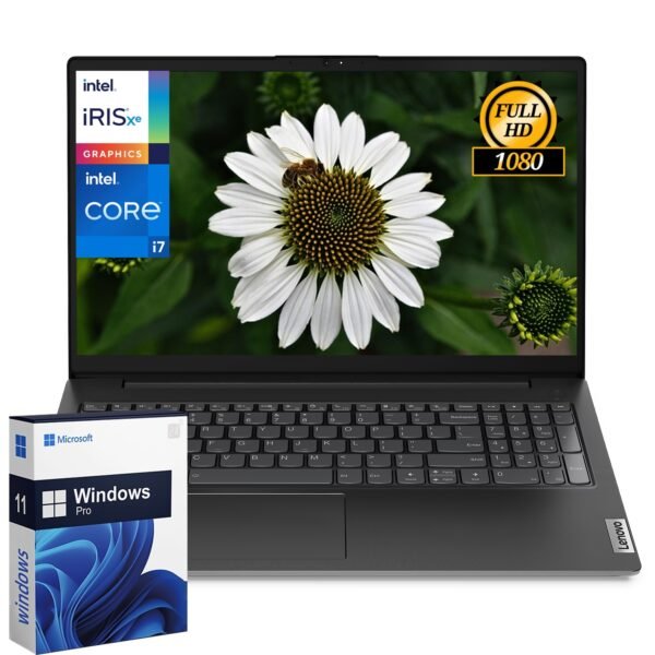 Lenovo V15-G4 High-Performance Business Laptop -15.6" FHD, Intel i7-1355U Processor, 40GB RAM, 2TB SSD, Wi-Fi 6, Numeric Keypad, Windows 11 Pro, Business Black