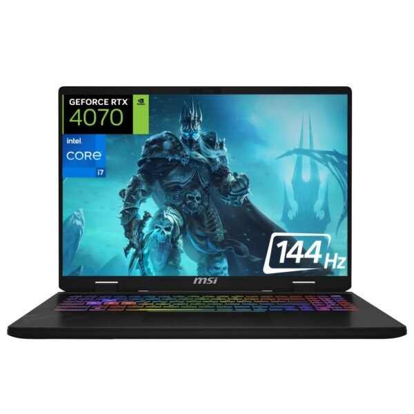 MSI Crosshair Gaming Laptop, 16" FHD+ (1920x1200) 144Hz, Intel 14th Gen Core I7-14650HX, NVIDIA GeForce RTX 4070, 16GB DDR5, 1TB SSD, Backlit Keyboard, Windows 11 Home