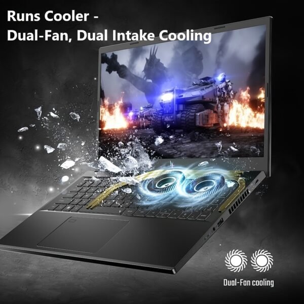 Acer 2024 Newest Nitro V 15 Gaming Laptop - 15.6" 144Hz FHD IPS Display, Intel 10-Core i7-13620H, NVIDIA GeForce RTX 4060, 32GB DDR5 RAM, 1TB SSD, Windows 11 Pro, Wi-Fi 6, Dual Battery & Power Charging, Stylish Design | Fast Performance - Image 4