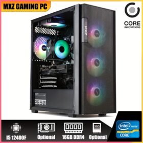 MXZ Gaming PC Computer Intel Core I5 12400F, 8GB*2(16GB) DDR4, NVME M2 500G/1TB, 5RGB Fans, Gamer Desktop Computer Optional RTX 4060|RTX 3060TI|RTX2060S|RX6750GRE
