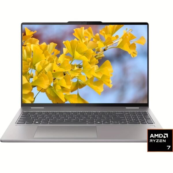 Lenovo Yoga 7 2-in-1 16" WUXGA Touchscreen Laptop, AMD Ryzen 7 8840HS, 16GB LPDDR5X RAM, 2TB SSD, 2K IPS LCD, Long Battery Life, FHD Webcam, Backlit Keyboard, Windows 11 Home, Artic Grey
