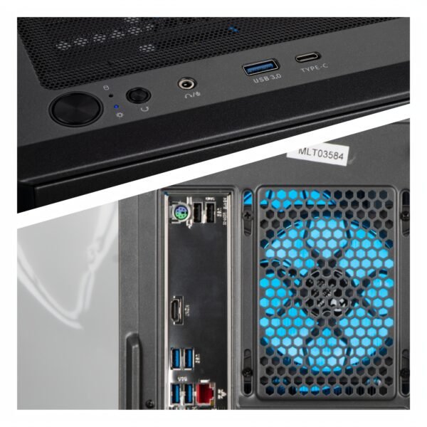 Ningmei Gaming PC AMD Ryzen 7 5700X NVIDIA GeForce RTX 4060 1TB SSD 32GB RAM 240mm Water Cooling 4RGB Fans Gaming Desktop - Image 3