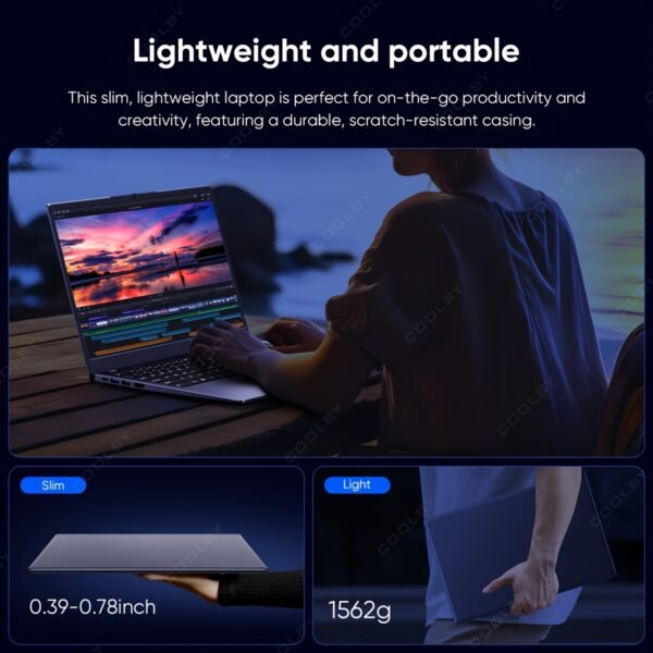 2025 New Business Cool And Thin Laptop, 15.6-inch 1080P Display, Intel Celeron N5095 Quad-core Quad-thread, 10nm Process, DDR4 16GB Special Intel Memory, M.2 NVMe 512GB Storage, Support TF Memory Card, with Push-pull Camera, Backlit Keyboard, 5000mAh Long-life Battery, Suitable for Students to Study, Business Office And Other Scenarios - Image 4