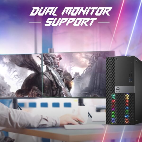 Dell RGB Gaming Tower Computer - Core I7 6th Gen, NVIDIA GTX 1050 Ti 4GB GDDR5, 16GB Ram, 512GB SSD, Prebuilt Gaming Desktop PC with Built-in WiFi & RGB Set, Windows 10 Pro (Renewed) - Image 5