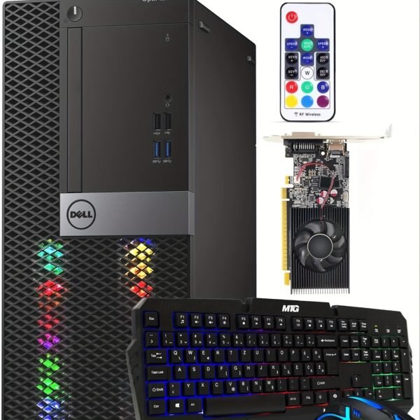 Dell RGB Gaming Tower Computer - Core I7 6th Gen, NVIDIA GTX 1050 Ti 4GB GDDR5, 16GB Ram, 512GB SSD, Prebuilt Gaming Desktop PC with Built-in WiFi & RGB Set, Windows 10 Pro (Renewed)