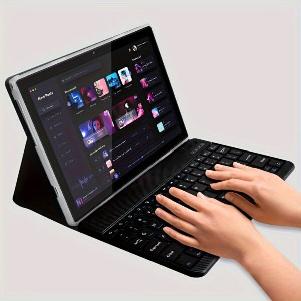 Tablet 10.1 Inch Android 14 OS Tablet, 2in 1 Tablets with Keyboard, Mouse, Case, Stylus Without Electricity, 128GB ROM 12GB (4GB+8GB) RAM, Dual Camera, Eight Core Processor, 1280 * 800 IPS High-definition Display Screen, GMS Tab, 5G Wi Fi 6, Google, Pad, Tablet, - Image 5