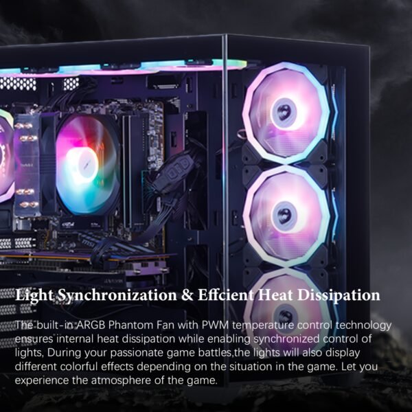 Mloong Gaming PC AMD Ryzen 5 5500 AMD Radeon RX 6600 1TB SSD 16GB RAM Gaming Desktop - Image 7