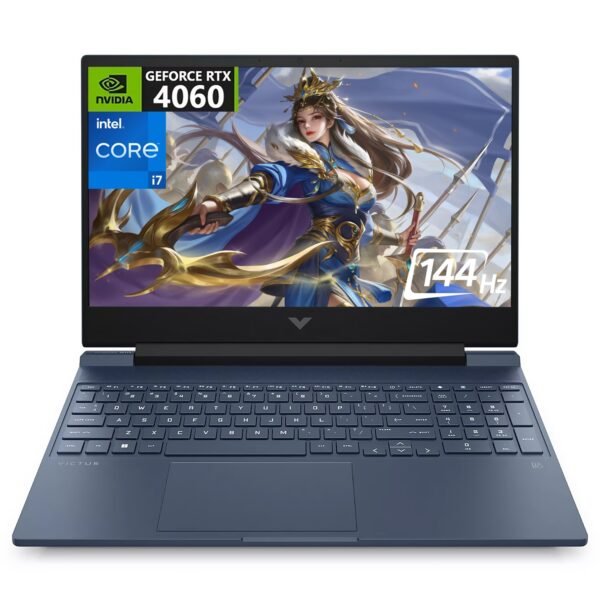 HP Victus 15 Gaming Laptop, 15.6" FHD 144Hz Display, Intel Core i7-13620H, 64GB DDR4, 2TB SSD, GeForce RTX 4060, Backlit Keyboard, Wi-Fi 6, Windows 11 Home, Performance Blue