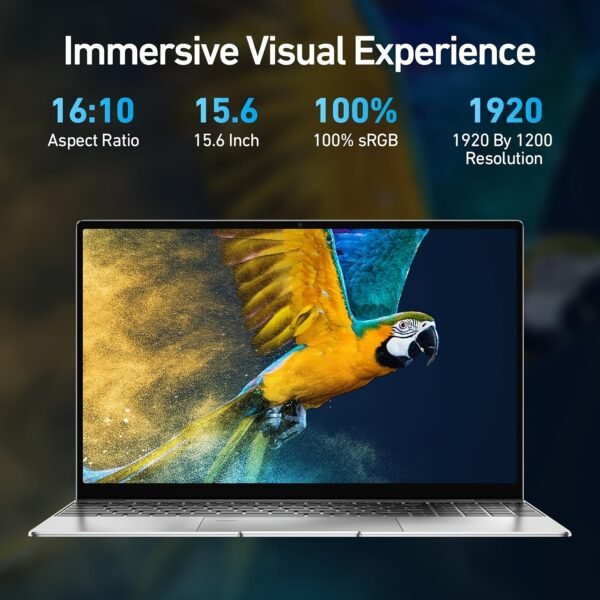 2025 Latest Laptop 15.6'', 32GB Dual Channel RAM 512GB SSD, Intel N5095 Processor (up to 2.9GHz), 1080P Full HD Display, Backlit Keyboard, Fingerprint Recognition, Webcam, USB 3.0, WiFi 5.0, Latest Laptop - Image 2