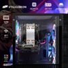 STGAubron-Gaming PC Computer Desktop-RX 550 4GB-Intel i7 Xeon E5 2.8GHz-16GB RAM-512GB SSD WiFi Wirless-5.0, W10H64, RGB Fanx4, RGB Keyboard & Mouse & Mouse Pad-Gaming Computer Tower-for Gamer, Streaming