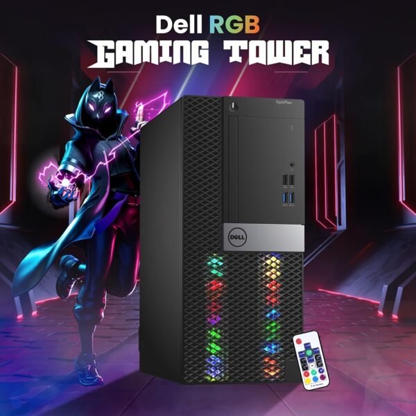 Dell RGB Gaming Tower Computer - Core I7 6th Gen, NVIDIA GTX 1050 Ti 4GB GDDR5, 16GB Ram, 512GB SSD, Prebuilt Gaming Desktop PC with Built-in WiFi & RGB Set, Windows 10 Pro (Renewed) - Image 3
