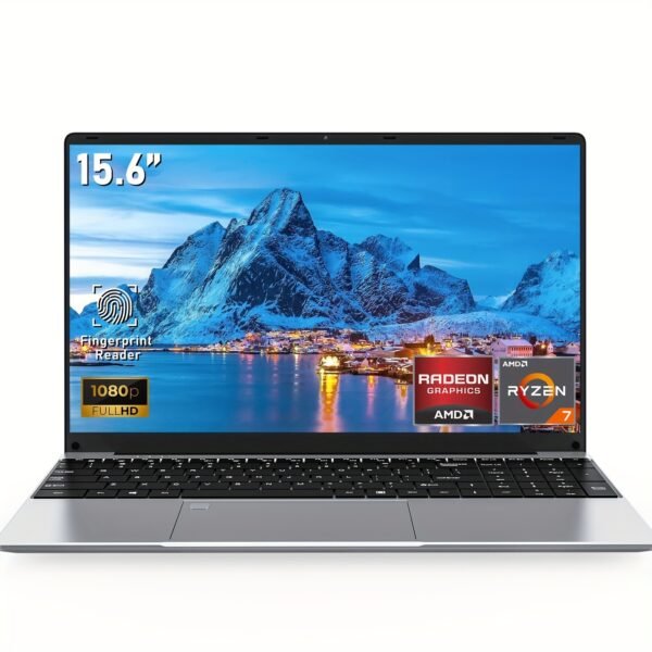 15.6 Inch Laptop Computer, Gaming Laptop, AMD Ryzen 7 5700U 8C/16T Processor(up to 4.3Ghz), 16GB RAM 1TB SSD, AMD Radeon Graphics, 15.6" FHD 1920 * 1080 Display, WiFi 5, BT5.0, Backlit Keyboard - Image 2