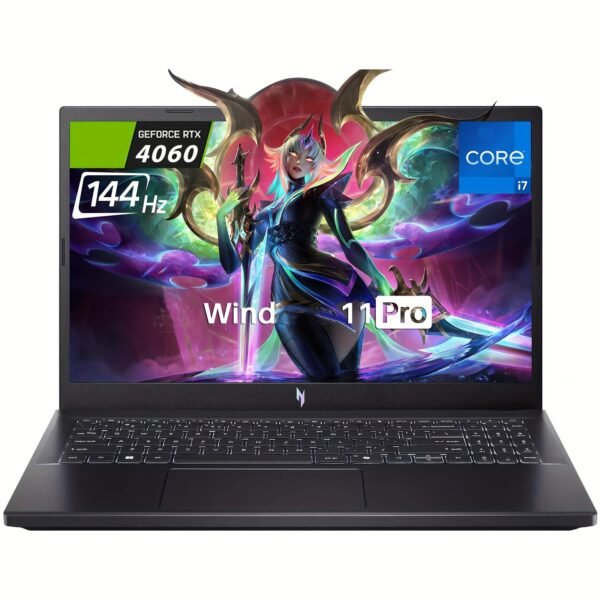 Acer 2024 Newest Nitro V 15 Gaming Laptop - 15.6" 144Hz FHD IPS Display, Intel 10-Core i7-13620H, NVIDIA GeForce RTX 4060, 32GB DDR5 RAM, 1TB SSD, Windows 11 Pro, Wi-Fi 6, Dual Battery & Power Charging, Stylish Design | Fast Performance