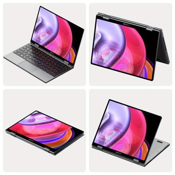 CHUWI MiniBook X 2-in-1 Touch Screen Windows 11 Laptop, 10.51'' 1920*1200 IPS Display, 512GB PCIe SSD 12GB RAM, 13th Gen Intel N150, WiFi6, BT5.2, Backlit Keyboard, 1TB SSD Expand, Type-C, PD 2.0, Webcam, 360 Rotating, Headphone Jack, FHD, LPDDR5, NoteBook Computer - Image 8
