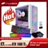 STGAubron Gaming Diamond Desktop, Core I7 3.4 GHz Up To 3.9 GHz, GTX 1660 Ti 6G GDDR6, 16G RAM, 512G SSD, WIFI, Wireless 5.0, RGB Fan X 6, RGB Keyboard & Mouse, RGB Mouse Pad, RGB BT Sound Bar, W10H64