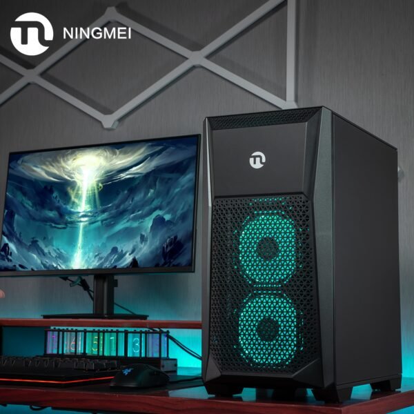 Ningmei Gaming Desktop PC AMD Ryzen 7 5700G, Radeon Vega8, 16GB DDR4 RAM, 1TB SSD, 6 RGB Fans, Gaming Desktop - Image 3