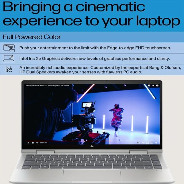 HP 2024 Newest Envy 2-in-1 Business Laptop 14" FHD Touchscreen, 13th Gen Intel Core i5-1335U 10-Core Processor, 8GB RAM 1TB SSD, Windows 11 Pro, Fingerprint Reader, WiFi 6E, Dual Battery & Power Delivery, Laptop for Business & Students, Touchscreen Notebook | Metallic Finish | Highresolution Screen - Image 3