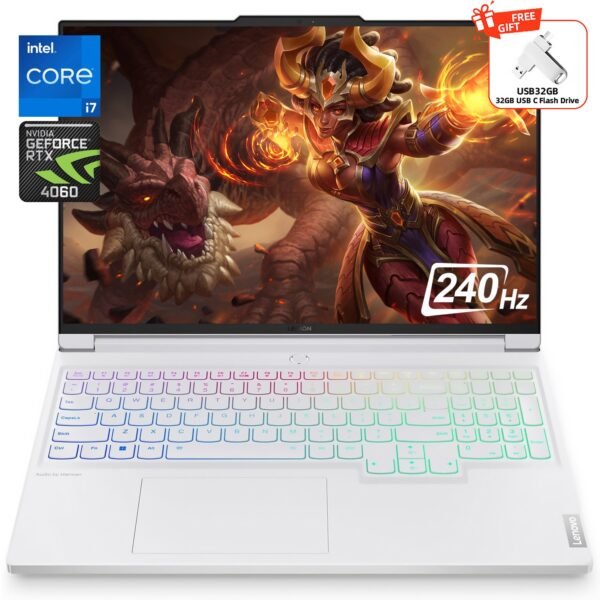 Lenovo Legion 7i Gaming Laptop, 16" LCD IPS WQXGA 240Hz, Intel 14th Gen Core i7-14700HX, NVIDIA RTX 4060, 64GB DDR5, 4TB SSD, Wi-Fi 6E, Windows 11 Home, with 32GB USB