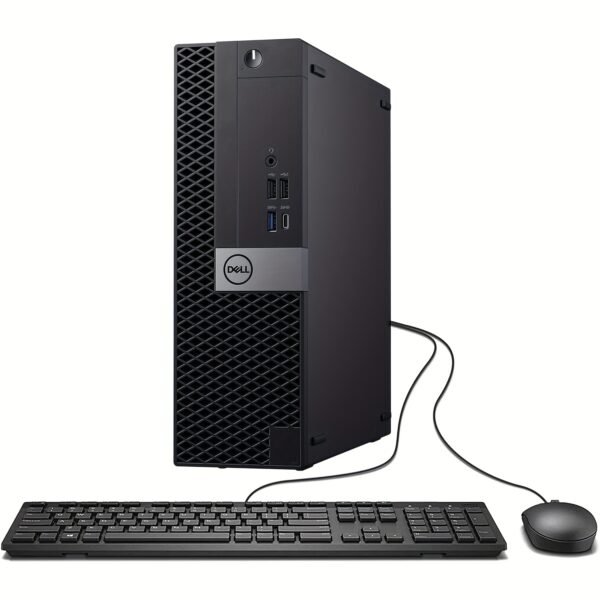 Dell OptiPlex 7050 SFF Desktop PC i7-7700 4-Core 3.6GHz, 32GB DDR4 1TB SSD, Dual Monitor Support, WiFi, HDTV, RGB Gaming Bundle (Keyboard, Mouse, Pad) - Windows 10 Pro, Compact Design, Excellent Condition (Renewed), Gaming Desktop | Sleek Tower Design | Highperformance Hardware