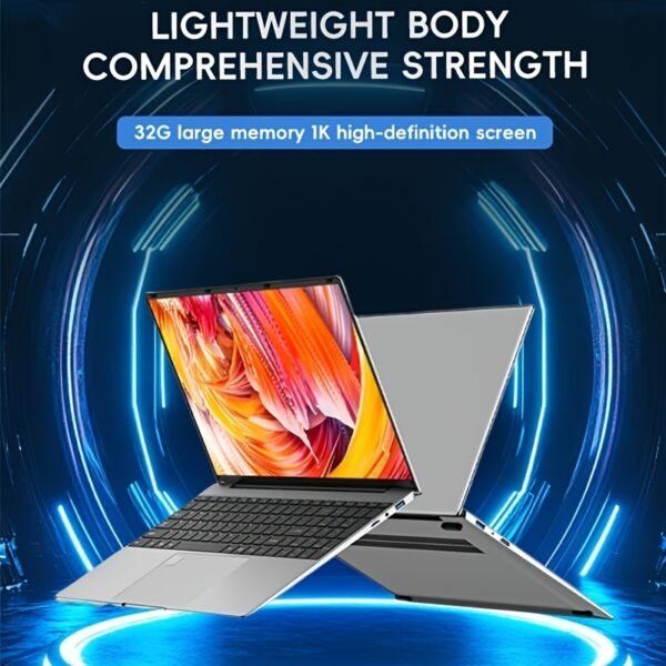 2025 Laptop, 17.3-Inch FHD Display Laptop with Quad Core-12th (Up to 3.6GHz), 16GB RAM 1T ROM Traditional Laptop Computer, 6000mAh Battery, Silvery - Image 7