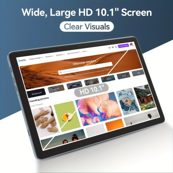 10-Inch Android 14 Tablet with Keyboard, Octa Core, 5G/2.4G WiFi, BT V5.0, 2-in-1 Tablet with Case, Mouse, Stylus, Split-Screen, TPU Material, LCD Display, 1280x800 Resolution, 12GB RAM+128GB ROM (1TB Expand), Type-C Charging, 110V-130V Power Supply, US Plug - Image 4