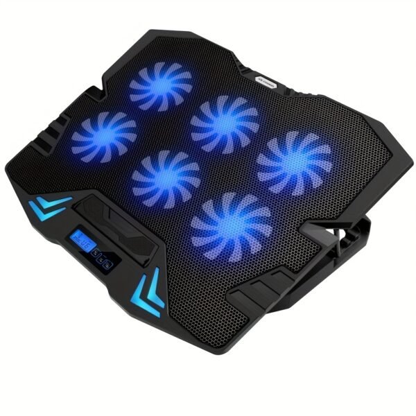 As A Father'S Day Gift, 1pc ICE COORE Laptop Heat Sink Gaming 6-Core Exhaust Fan Laptop Stand Silent Computer Heat Sink. - Image 3