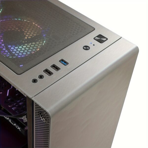 MXZ Gaming PC Desktop Computer, AMD Ryzen 5 5600 3.7GHz, B450, 16GB DDR4, NVME 500G/1TB SSD, 6RGB Fans, Gamer Desktop Computer Optional RX 6650XT/RTX 2060S/RTX 4060/RTX 3060TI/RX 7700XT/RTX 3060 - Image 4