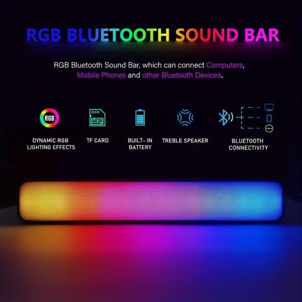PC Golden Treasure Box RGB Dell Desktop Quad Core I5 up to 3.6Ghz, 16G, 512G SSD, WiFi, RGB Gaming Keyboard & Mouse, DVD, New 22" 1080 FHD LED, RGB Sound Bar, Webcam, Win 10 Pro (Renewed) - Image 6