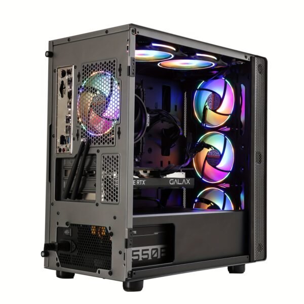 MXZ Gaming PC Desktop Computer, AMD Ryzen 5 5600 3.7GHz, GeForce RTX 4060, 16GB DDR4, NVME 1T SSD, 6RGB Fans, Gamer Desktop Computer(R5 5600| RTX 4060) - Image 6