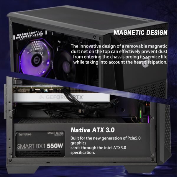 Ningmei Gaming PC AMD Ryzen 7 5700G, AMD Radeon RX 6600, 1TB SSD, 16GB RAM, Gaming Desktop - Image 5