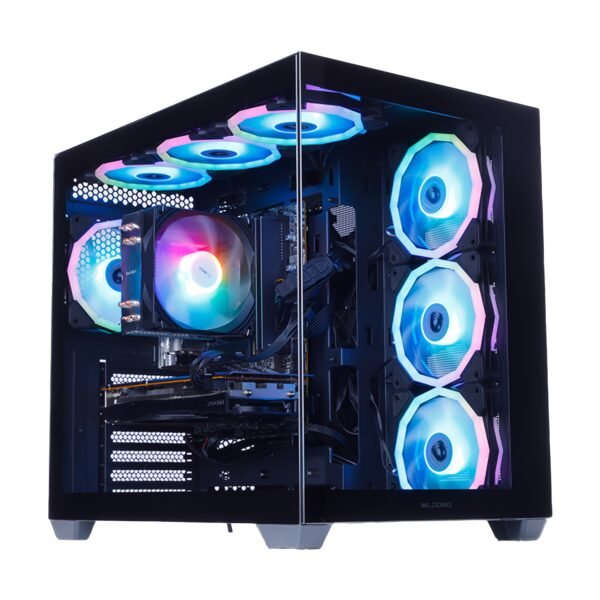 Mloong Gaming PC AMD Ryzen 7 5700X3D CPU, GeForce RTX 4060ti, 1TB NVME SSD, 32GB DDR4 RAM, 7ARGB Fans, Gaming Desktop - Image 2