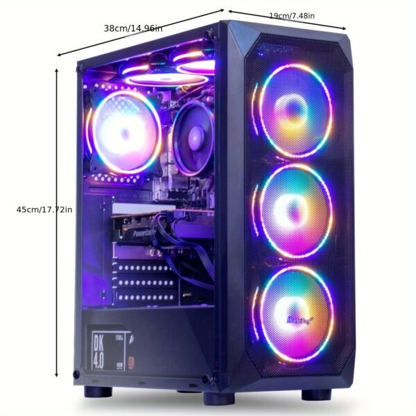 MXZ Gaming PC Computer AMD Ryzen 5 5500 3.6GHz, GeForce GTX 1660S, 16GB(8G*2) DDR4 3200, NVME 500GB SSD, 6RGB Fans, WIFI & Gamer Desktop Computer (R5 5500| GTX1660S) - Image 7