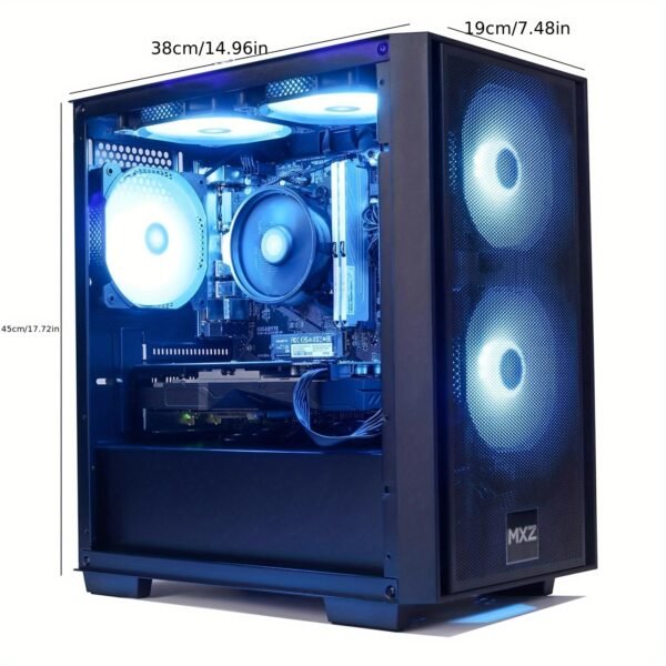 MXZ Gaming PC Desktop Computer, AMD Ryzen 3 4100 3.6GHz, GTX1660S, 16GB (8G*2)DDR4, NVME 500GB SSD, 6RGB Fans, Gamer Desktop Computer(R3 4100|GTX1660S) - Image 8