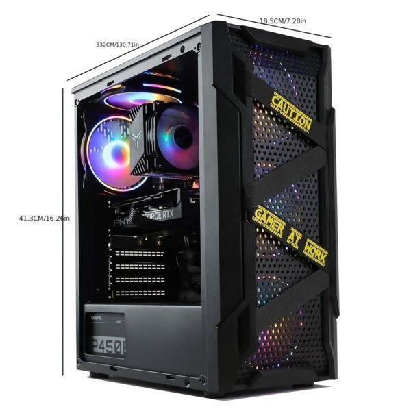 MXZ Gaming PC Computer Intel Core I5 9400F, GeForce RTX 2060, 8G DDR4, NVME M2 500GB, 5 RGB Fans, Gamer Desktop Computer (I5 9400F| RTX 2060) - Image 5