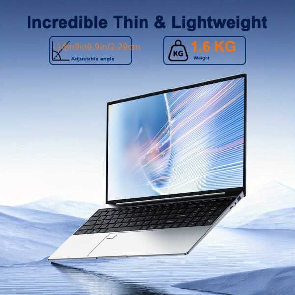 2025 15.6-inch Thin & Light Laptop, Intel N5095 Processor (up To 2.9GHz), 16GB RAM, 1TB SSD, 1920*1080 FHD IPS Display, Webcam, WiFi, USB3.0, Backlit Keyboard, New Year'S And Valentine'S Day Gift For Students, Business People - Image 6