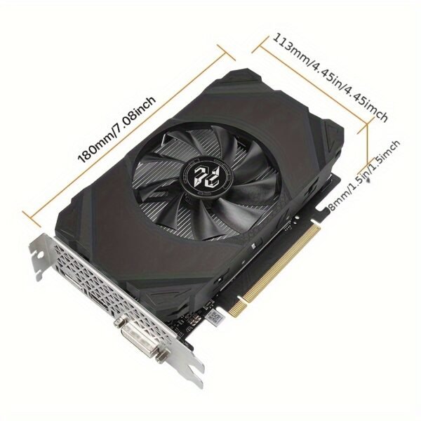 Peladn Gaming RTX 3050 6G Graphics Card with 6GB GDDR6 Memory, 1404 MHz Clock, 8GB DDR6, 40W Power, Single-Fan Design, PCIe 4.0, DisplayPort, Ideal for Gaming and Graphics Intensive Tasks, Professional Graphics Processing | Efficient Cooling Design | Singlefan Cooler - Image 2